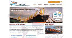 Desktop Screenshot of calmseasmaritime.com